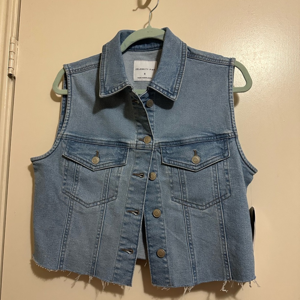 Celebrity Pink Denim Jacket